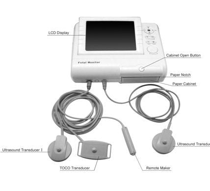Doppler Foetal 800G - Toco/UProbe 195