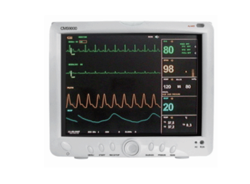 Patient Monitor - CMS9000 with Printer, NIBP, SpO2, Temp, ECG, ETC02 and IBP
