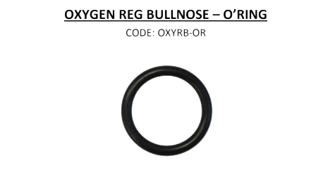 Oxygen Reg Bullnose - O-Ring